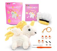 Avenir Kit de abalorios de ganchillo para principiantes (unicornio rizado)