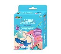 Avenir Mi primer kit de cordones - Sea Friends - Juego de manualidades a | Actividad creativa de costura y costura; diseño de encanto con personajes; mejora la coordinación ojo-mano y las habilidades
