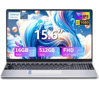 AVENKA Ordenador portátil de 15.6 pulgadas, portátil para juegos, 16 GB de RAM 512 GB SSD, procesador N95 (hasta 3.4 GHz), FHD 1920 x 1080, computadoras tradicionales, soporta apertura de ángulo de