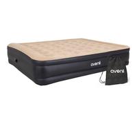 AVENLI Cama de aire autoinflable de 203 x 157 x 47 cm, cómoda cama de invitados para 2 personas con bomba eléctrica integrada, superficie de descanso extra alta, superficie flocada, ideal para camping