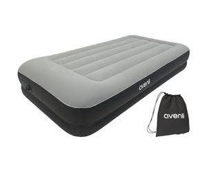 AVENLI Cama Hinchable Colchón autohinchable Individual 191x99x36cm Cama de Invitados con Bomba integrada Superficie de Descanso Alta y Aterciopelada para Camping y hogar