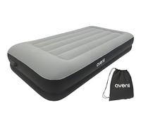 AVENLI Colchón de aire autoinflable para 1 persona, 191 x 99 x 36 cm, colchón hinchable para invitados con bomba integrada, superficie flocada para camping y hogar
