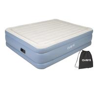 AVENLI Colchón de aire autoinflable para 2 personas, 203 x 152 x 46 cm, colchón hinchable para invitados con bomba integrada, superficie flocada para camping y hogar