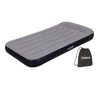 AVENLI Colchón de aire autoinflable, tamaño doble, 191 x 99 x 30 cm, 1 persona, bobina de viga, autoinflable, hasta 100 kg, color gris, cama de invitados para camping al aire libre, colchón hinchable
