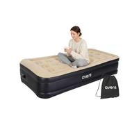 AVENLI Colchón Hinchable autohinchable Twin-Size 196x97x47 cm, 1 Persona, Coil-Beam, Cama Hinchable con Bomba eléctrica integrada, hasta 150 kg, Beige, Camping Cama supletoria Exterior