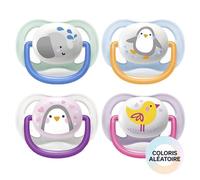 Avent Chupete Ultra Air 0-6m Animales Mixtos Pack de 2