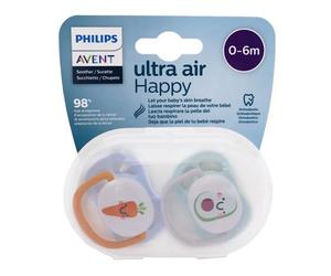 Avent Chupete Ultra Air 0-6m Mixed Love Mama Pack de 2