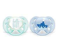 Avent Chupete Ultra Soft 0-6 M Azul y Verde 2 uds