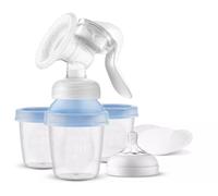 Philips Avent Manual Brest Bomba Con Via Fiambreras Tazas Compact Fácil A Limpio