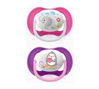 Avent Pack Chupetes Ultra Air Collection Pingüino y Elefante 6-18 M 2 uds