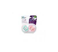 Avent Pack Chupetes Ultra Air Tigre y Conejo +18 M 2 uds