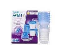 Avent Recipientes para Leche Materna 5 X180 ml + 5 Tapas