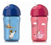 Avent Taza con Pajita Azul O Rosa 300 ml