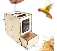 Aventadora de Granos, Separador de Cáscaras Sopladas para Alimento de Aves, Máquina de Soplado de Granos de Madera para Alimento de Aves con Cajón y Salida de Aire de Malla, para Granos Diversos, Mijo