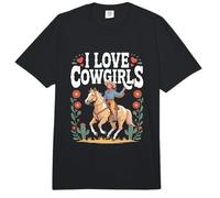 Aventura a Caballo I Love Cowgirls Rider Comfort Colors Adult Heavyweight T-Shirt