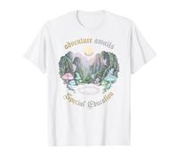 Aventura aguarda educación Especial Enseñar SPED Bosque Maestro Camiseta gráfica económica, Hombre, Blanco, S