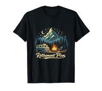 Aventura al Aire Libre Plan de jubilación Camping Cozy Campfire Camiseta