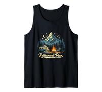 Aventura al Aire Libre Plan de jubilación Camping Cozy Campfire Camiseta sin Mangas