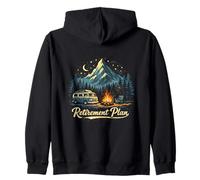 Aventura al Aire Libre Plan de jubilación Camping Cozy Campfire Sudadera con Capucha