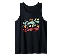 Aventura Al Aire Libre Vendimia Voy A La Cabaña Camiseta sin Mangas