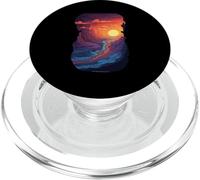 Aventura al Atardecer del Gran Cañón con río PopSockets PopGrip para MagSafe