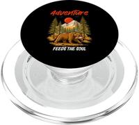 Aventura alimenta el Alma Camping Camper Camper Montañas PopSockets PopGrip para MagSafe