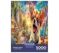 Aventura Chihuahua Puzzle Desafío Juguetes 1000 Piezas Perro de Mascota Lindo Rompecabezas Pasatiempo Creativo para Adultos Y Niños A Partir De 12 Años 52x38cm/1000pcs