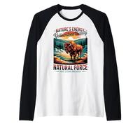 Aventura clásica en el Parque Nacional de Yellowstone Camiseta Manga Raglan