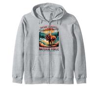 Aventura clásica en el Parque Nacional de Yellowstone Sudadera con Capucha