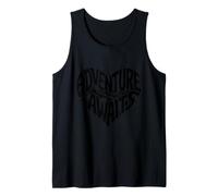 Aventura Corazón Forma Montaña Árbol Camiseta sin Mangas