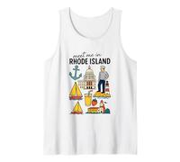 Aventura Costera náutica en Rhode Island Camiseta sin Mangas