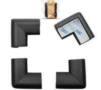 Aventura Cove ¨ extra Pure, extra denso "Safe cornerª cojín" - valor pack; Premium childproofing Corner guard - Child Safety Home Safety Furniture and Table Edge Corner Protectors negro Onyx Talla:4 pcs