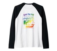 Aventura De Buceo En Koh Phi Phi, Costa De Andamán Camiseta Manga Raglan