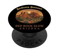 Aventura de Campamento al Atardecer en Red Rock en Sedona, Arizona PopSockets PopGrip Adhesivo