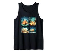 Aventura de camping bajo las estrellas Exploración Camiseta sin Mangas