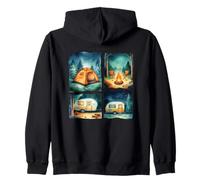 Aventura de camping bajo las estrellas Exploración Sudadera con Capucha