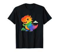 Aventura de Dinosaurio arcoíris. Lindo Dinosaurio Kawaii Camiseta