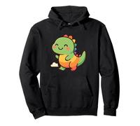 Aventura de Dinosaurio arcoíris. Lindo Dinosaurio Kawaii Sudadera con Capucha