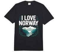 Aventura de Fiordos de Las Montañas de Noruega Comfort Colors Adult Heavyweight T-Shirt