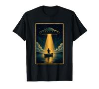 Aventura de Pesca OVNI secuestro Extraterrestre Encuentro clásico Camiseta