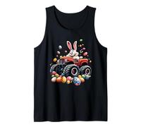 ¡Aventura de primavera de Easter Bunny Monster Truck Egg-Citando! Camiseta sin Mangas