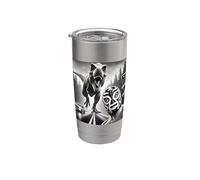 Aventura de selfie con máscara de lucha libre Vaso térmico de acero inoxidable de doble pared