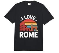 Aventura de Viaje Retro I Love Roma Comfort Colors Adult Heavyweight T-Shirt