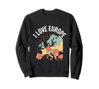 Aventura del Mapa de Europa Sudadera