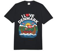 Aventura en Barco Vikingo I Love Dinamarca Comfort Colors Adult Heavyweight T-Shirt