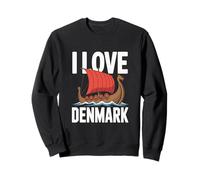 Aventura en Barco Vikingo I Love Dinamarca Sudadera