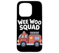 Aventura en camión de Bomberos de Wee Woo Squad Carcasa para iPhone 15 Pro