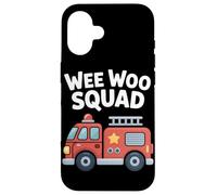Aventura en camión de Bomberos de Wee Woo Squad Carcasa para iPhone 16