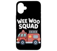 Aventura en camión de Bomberos de Wee Woo Squad Carcasa para iPhone 16 Plus
