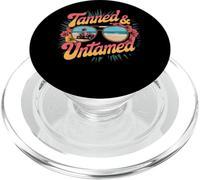 Aventura en la playa bronceada e indómita PopSockets PopGrip para MagSafe